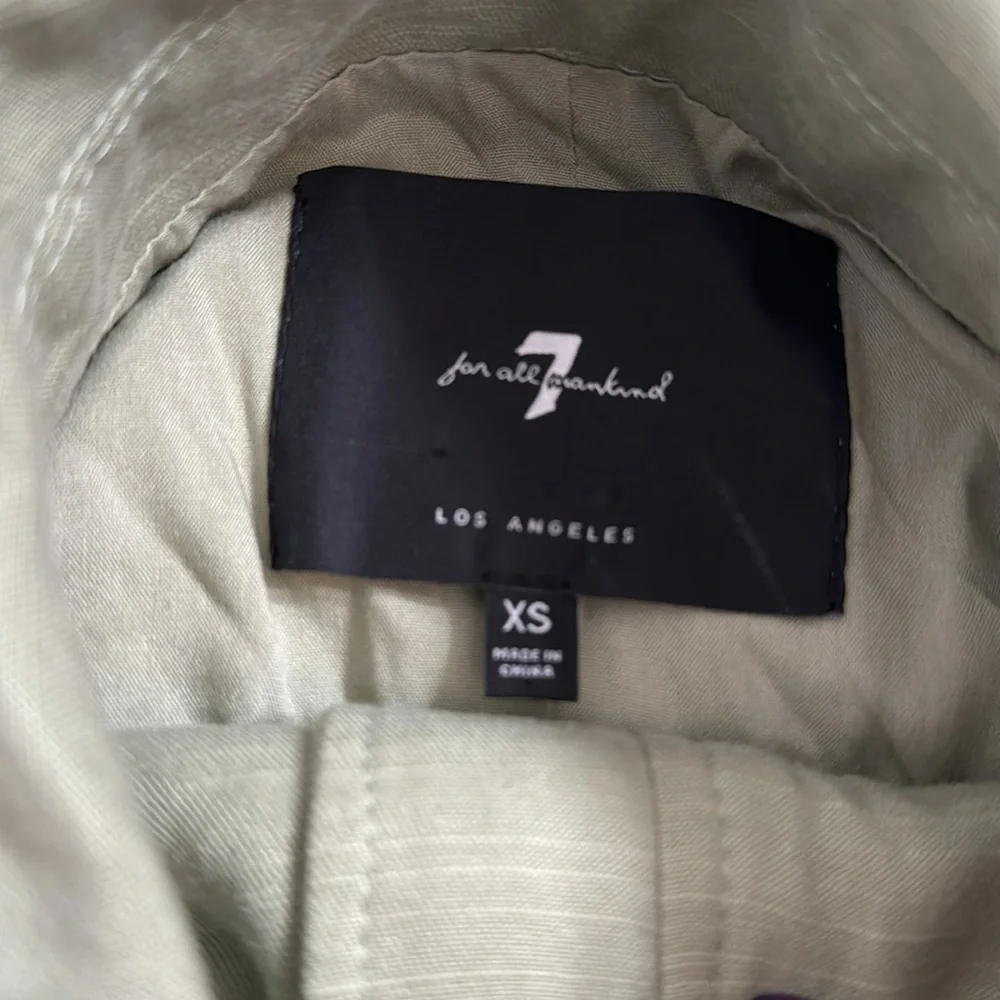 7 FOR ALL MANKIND SAGE GREEN LIGHTWEIGHT JACKET